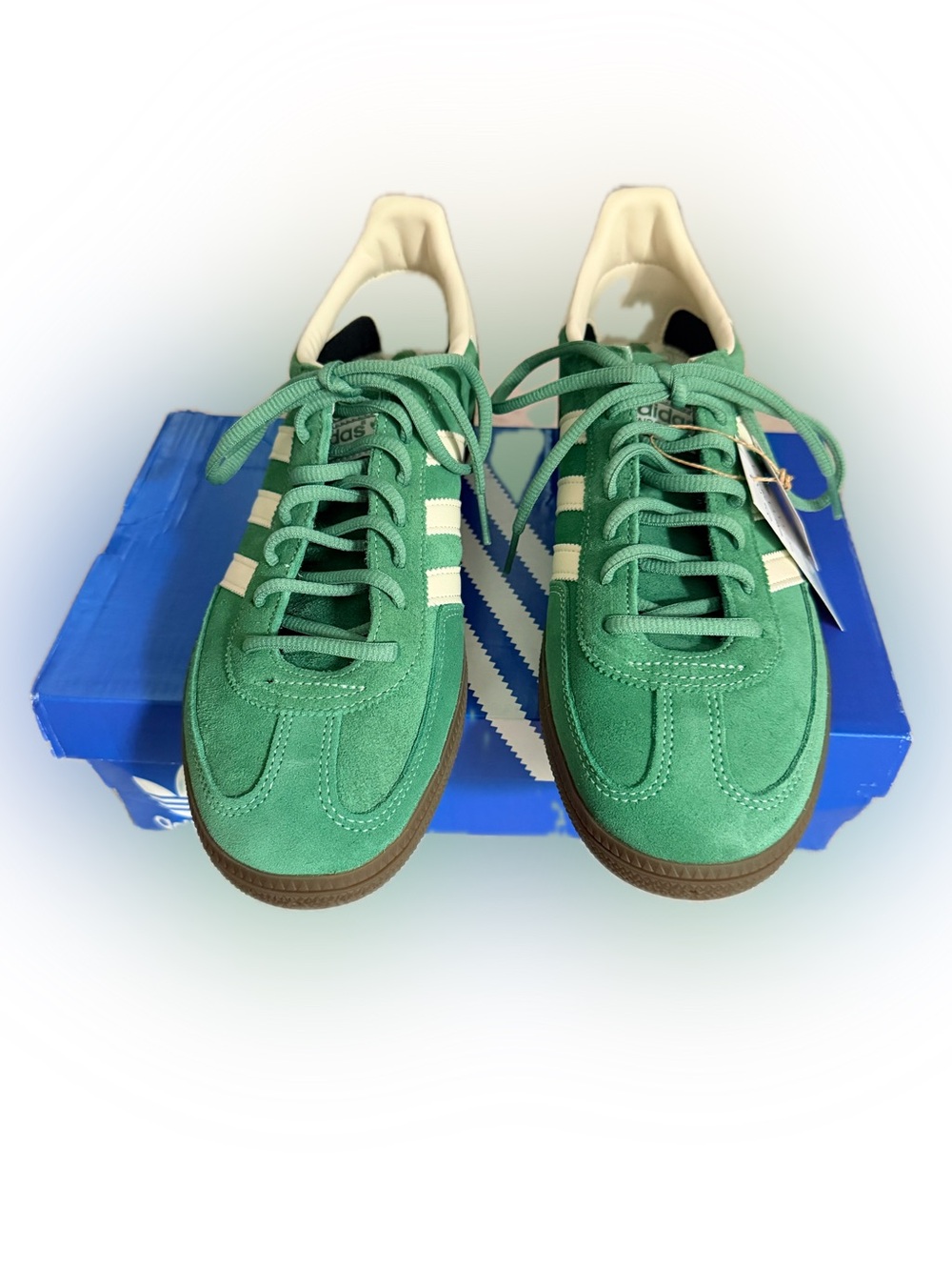 Adidas Handball Spezial IG6192 Green Cream Gum Sneakers Men’s 10 NWT - Picture 5 of 13